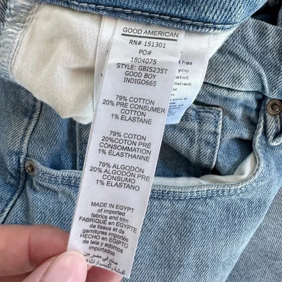 Good American Good Boy Straight Jeans Size 31 - Picture 9 of 12